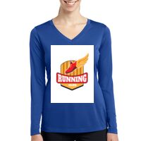 Ladies Long Sleeve PosiCharge ® Competitor™ V Neck Tee Thumbnail