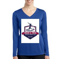 Ladies Long Sleeve PosiCharge ® Competitor™ V Neck Tee Thumbnail