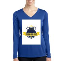 Ladies Long Sleeve PosiCharge ® Competitor™ V Neck Tee Thumbnail