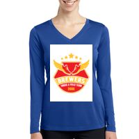 Ladies Long Sleeve PosiCharge ® Competitor™ V Neck Tee Thumbnail