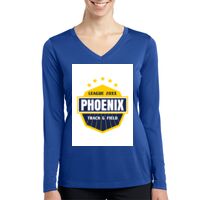 Ladies Long Sleeve PosiCharge ® Competitor™ V Neck Tee Thumbnail