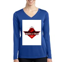 Ladies Long Sleeve PosiCharge ® Competitor™ V Neck Tee Thumbnail