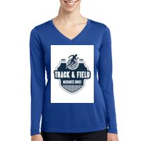 Ladies Long Sleeve PosiCharge ® Competitor™ V Neck Tee Thumbnail