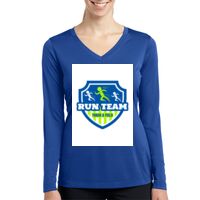 Ladies Long Sleeve PosiCharge ® Competitor™ V Neck Tee Thumbnail