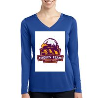 Ladies Long Sleeve PosiCharge ® Competitor™ V Neck Tee Thumbnail