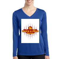 Ladies Long Sleeve PosiCharge ® Competitor™ V Neck Tee Thumbnail