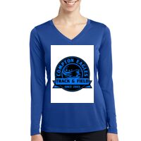 Ladies Long Sleeve PosiCharge ® Competitor™ V Neck Tee Thumbnail