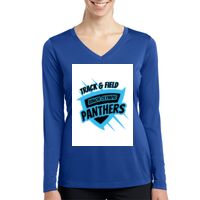 Ladies Long Sleeve PosiCharge ® Competitor™ V Neck Tee Thumbnail