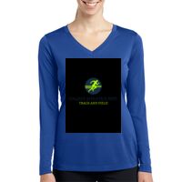 Ladies Long Sleeve PosiCharge ® Competitor™ V Neck Tee Thumbnail