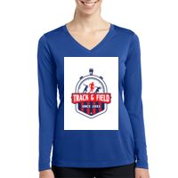 Ladies Long Sleeve PosiCharge ® Competitor™ V Neck Tee Thumbnail