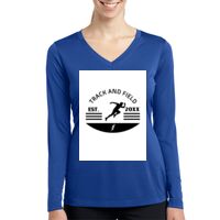 Ladies Long Sleeve PosiCharge ® Competitor™ V Neck Tee Thumbnail