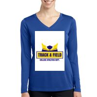 Ladies Long Sleeve PosiCharge ® Competitor™ V Neck Tee Thumbnail