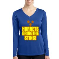 Ladies Long Sleeve PosiCharge ® Competitor™ V Neck Tee Thumbnail