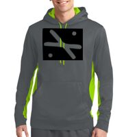 Sport Wick ® Fleece Colorblock Hooded Pullover Thumbnail