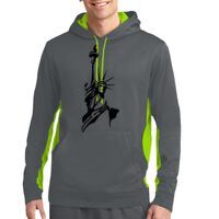 Sport Wick ® Fleece Colorblock Hooded Pullover Thumbnail