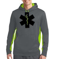 Sport Wick ® Fleece Colorblock Hooded Pullover Thumbnail