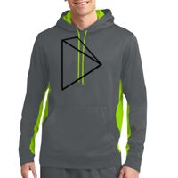 Sport Wick ® Fleece Colorblock Hooded Pullover Thumbnail