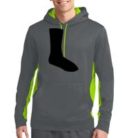 Sport Wick ® Fleece Colorblock Hooded Pullover Thumbnail