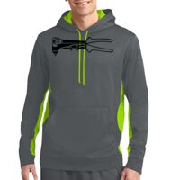 Sport Wick ® Fleece Colorblock Hooded Pullover Thumbnail