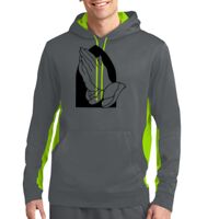 Sport Wick ® Fleece Colorblock Hooded Pullover Thumbnail