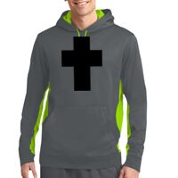 Sport Wick ® Fleece Colorblock Hooded Pullover Thumbnail