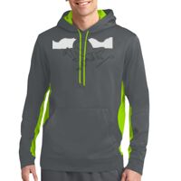 Sport Wick ® Fleece Colorblock Hooded Pullover Thumbnail