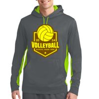 Sport Wick ® Fleece Colorblock Hooded Pullover Thumbnail