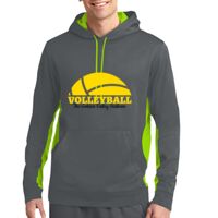 Sport Wick ® Fleece Colorblock Hooded Pullover Thumbnail