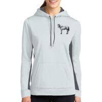 Ladies Sport Wick ® Fleece Colorblock Hooded Pullover Thumbnail