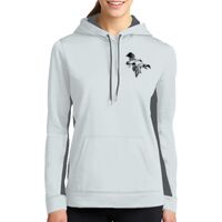 Ladies Sport Wick ® Fleece Colorblock Hooded Pullover Thumbnail