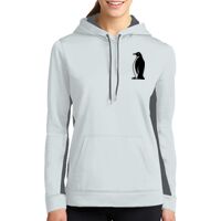 Ladies Sport Wick ® Fleece Colorblock Hooded Pullover Thumbnail