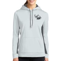 Ladies Sport Wick ® Fleece Colorblock Hooded Pullover Thumbnail