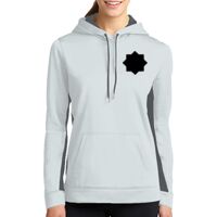 Ladies Sport Wick ® Fleece Colorblock Hooded Pullover Thumbnail