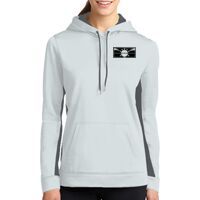 Ladies Sport Wick ® Fleece Colorblock Hooded Pullover Thumbnail