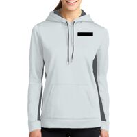 Ladies Sport Wick ® Fleece Colorblock Hooded Pullover Thumbnail