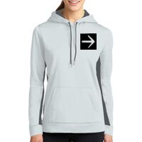 Ladies Sport Wick ® Fleece Colorblock Hooded Pullover Thumbnail