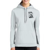 Ladies Sport Wick ® Fleece Colorblock Hooded Pullover Thumbnail