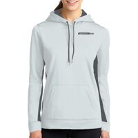 Ladies Sport Wick ® Fleece Colorblock Hooded Pullover Thumbnail