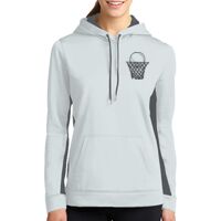 Ladies Sport Wick ® Fleece Colorblock Hooded Pullover Thumbnail