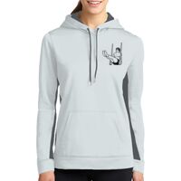 Ladies Sport Wick ® Fleece Colorblock Hooded Pullover Thumbnail