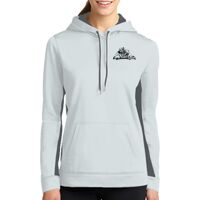 Ladies Sport Wick ® Fleece Colorblock Hooded Pullover Thumbnail