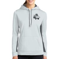 Ladies Sport Wick ® Fleece Colorblock Hooded Pullover Thumbnail