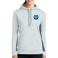 Ladies Sport Wick ® Fleece Colorblock Hooded Pullover Thumbnail