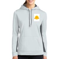 Ladies Sport Wick ® Fleece Colorblock Hooded Pullover Thumbnail